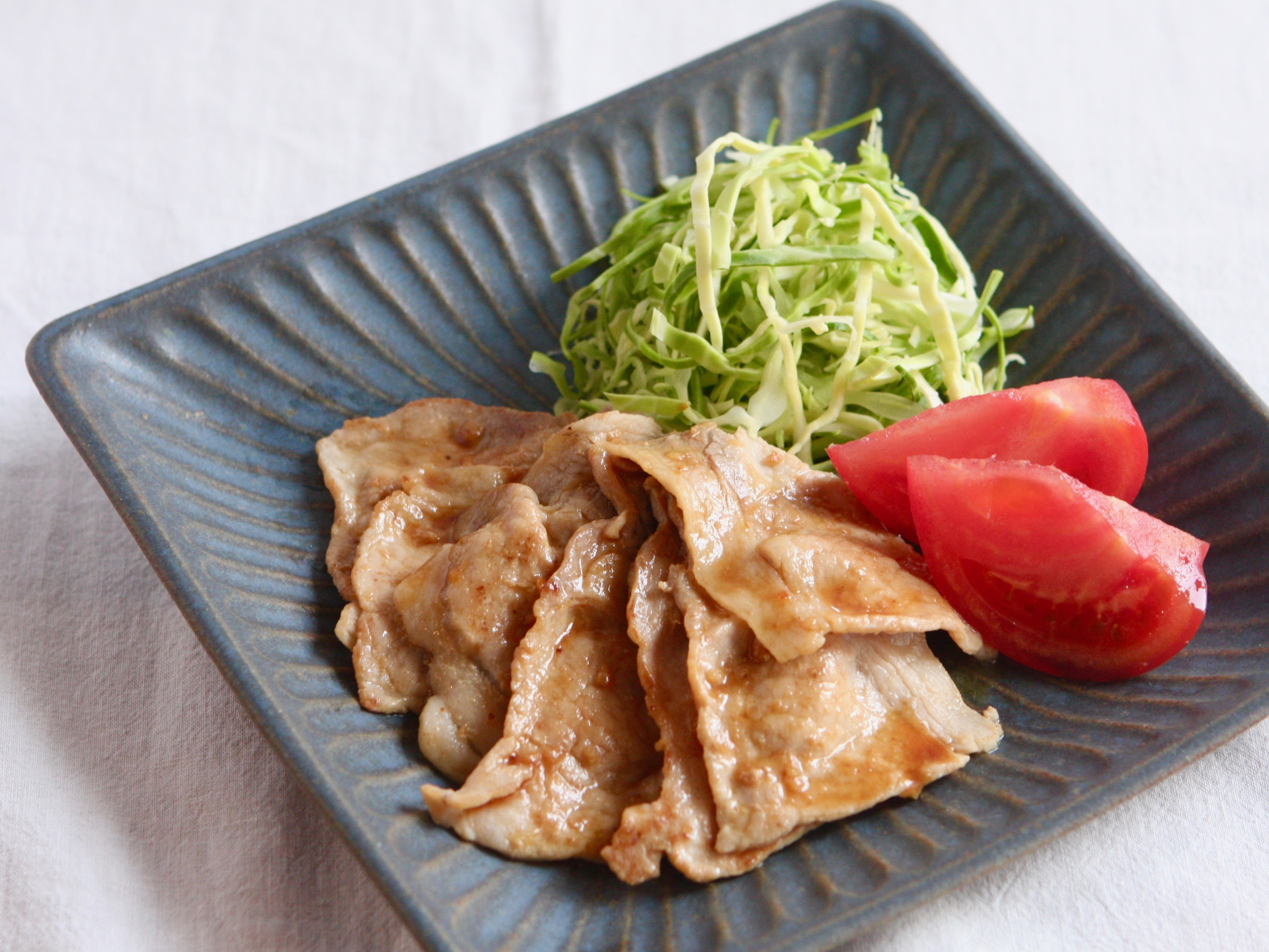 薄切り肉で時短 豚のしょうが焼き