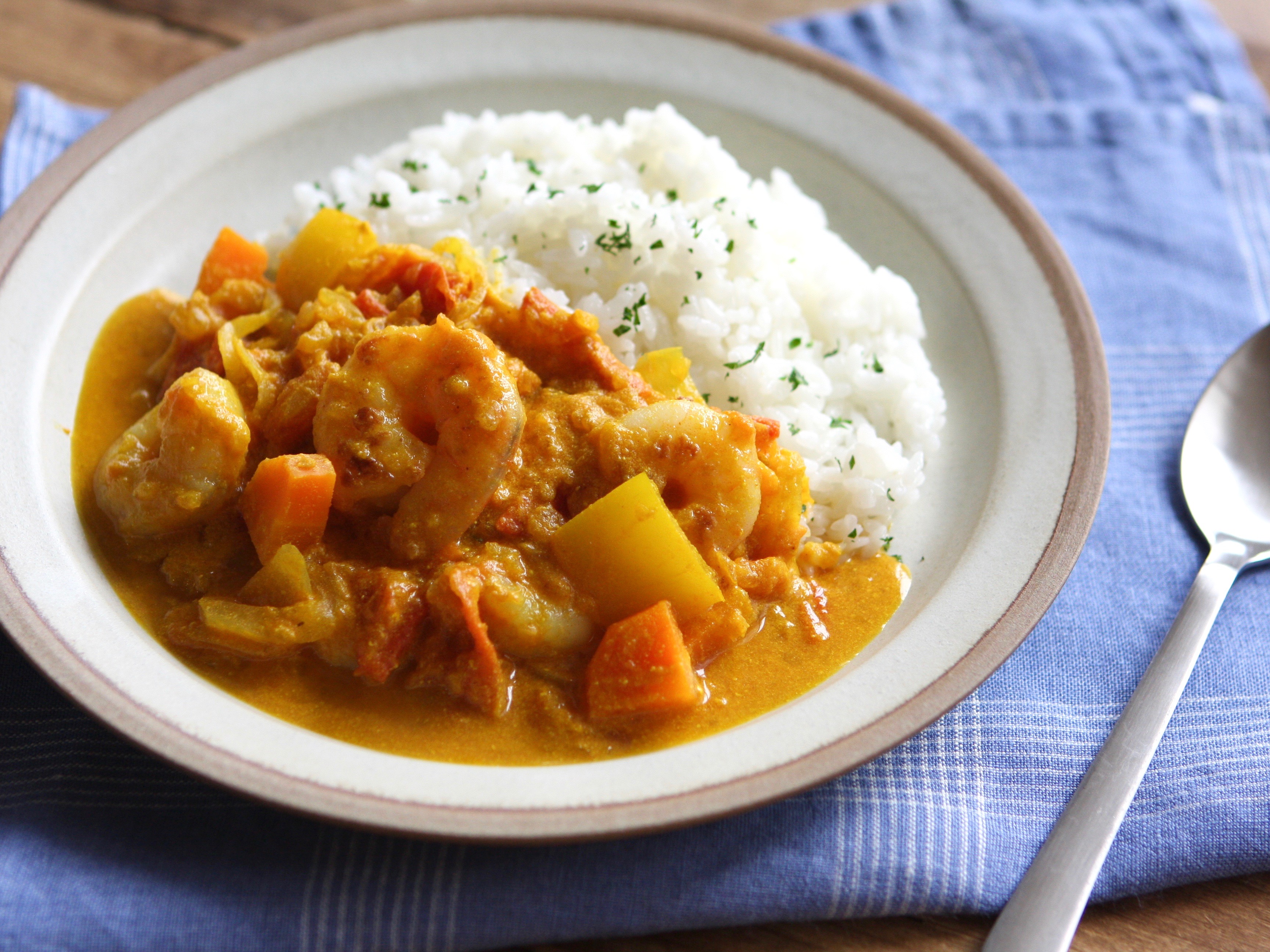 おなかにやさしいえびカレー