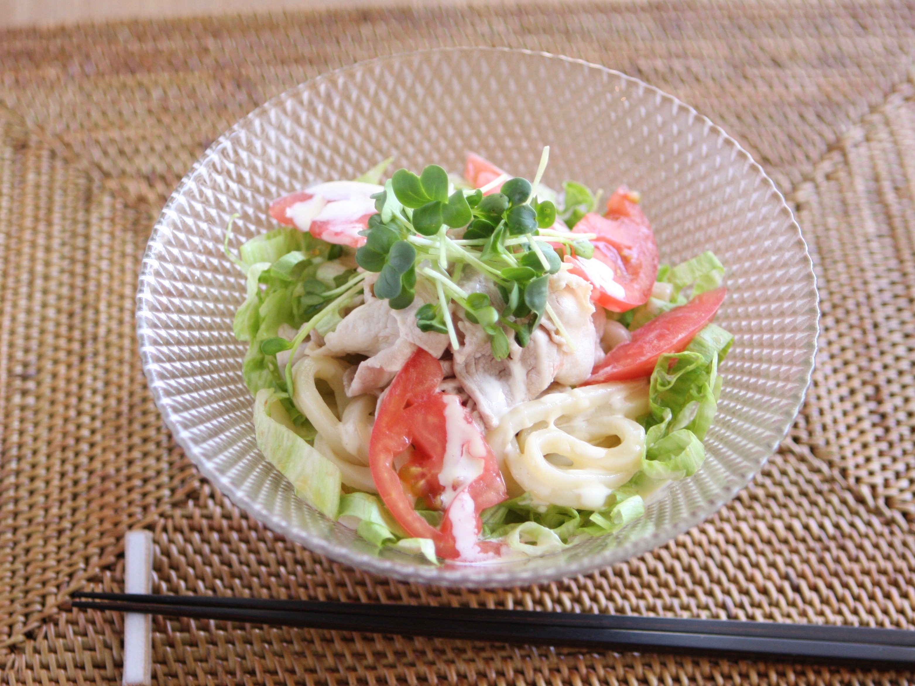 さっぱりサラダうどん