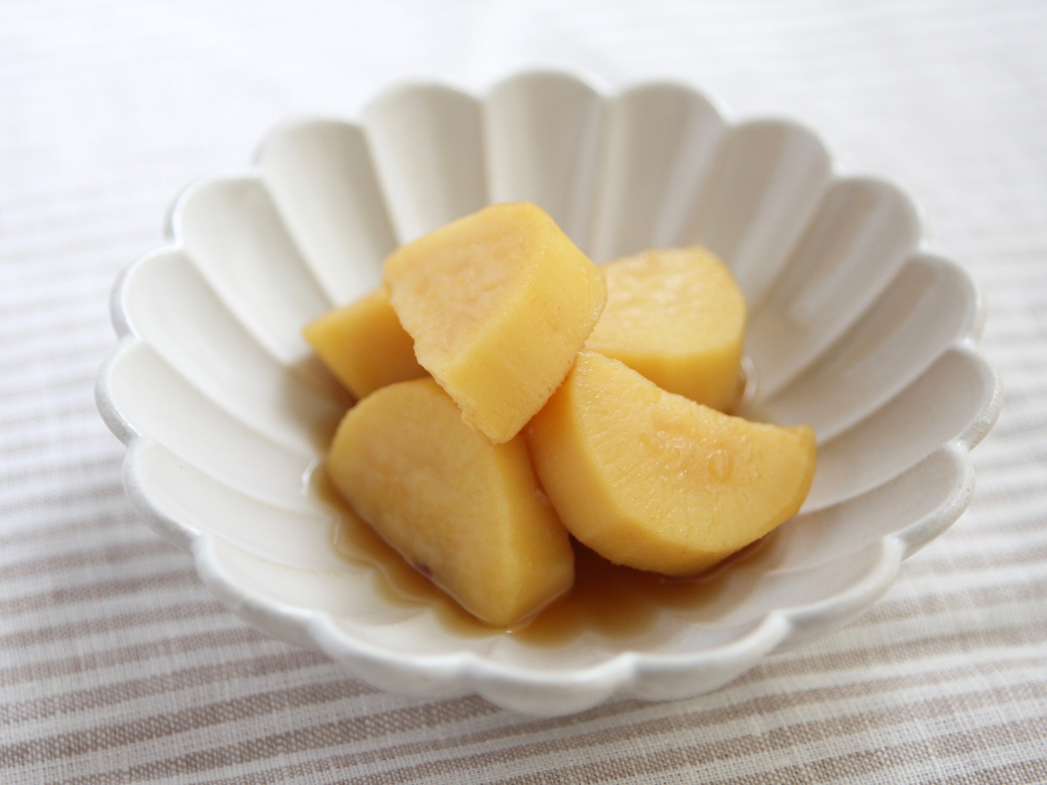 薩摩芋の蜂蜜とレモン煮
